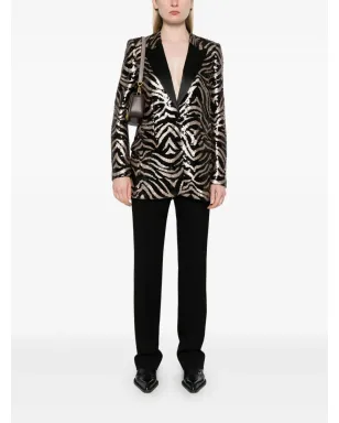 Karl Lagerfeld Karl Studio スパンコール ブレザー ブラック - サムネイル2