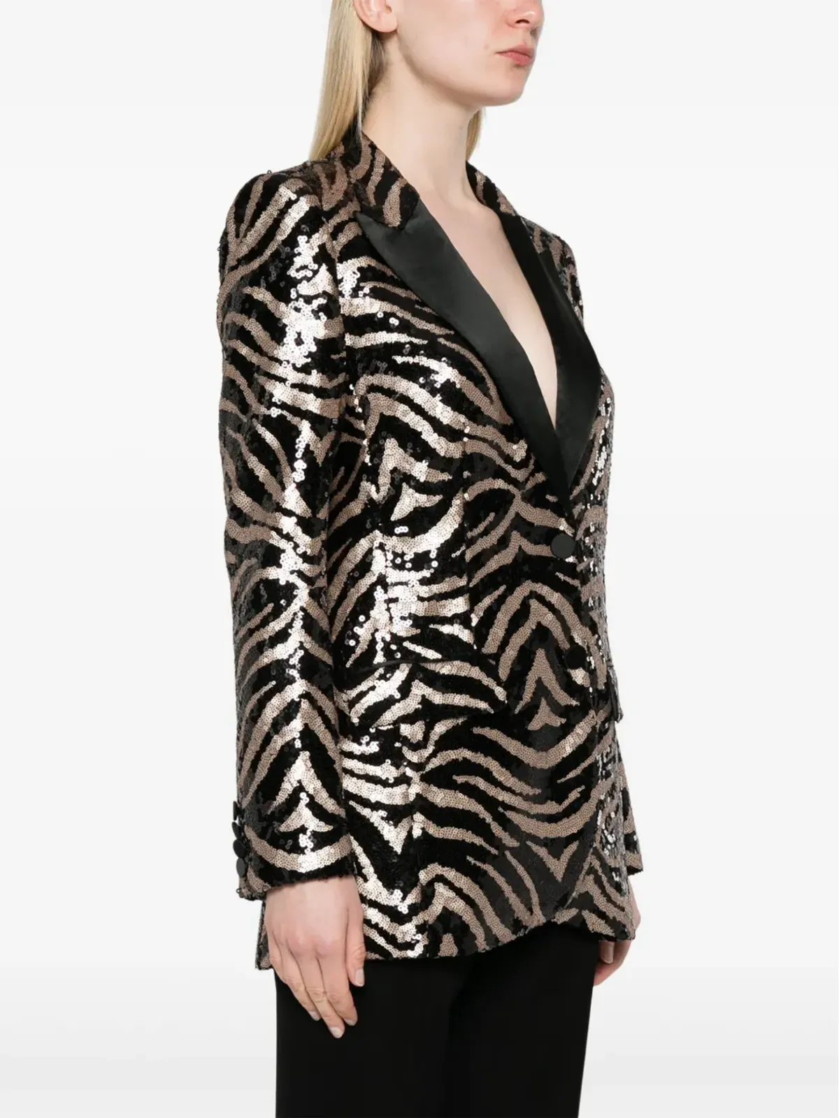 Karl Lagerfeld Karl Studio スパンコール ブレザー ブラック - 画像3