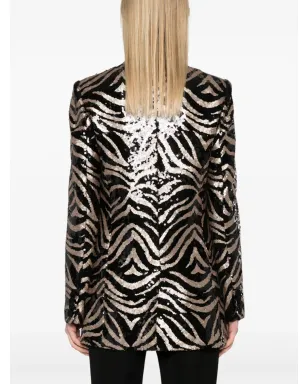 Karl Lagerfeld Karl Studio スパンコール ブレザー ブラック - サムネイル4