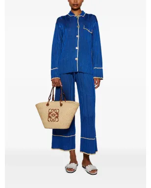 Calle Del Mar ワイドレッグリブパンツ（ブルー） - サムネイル2