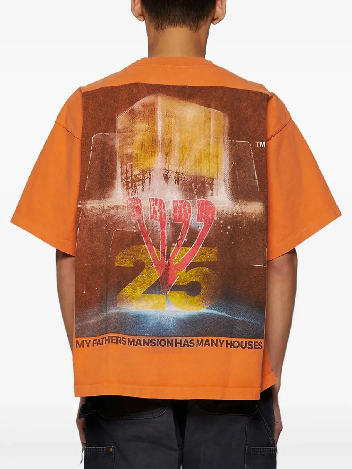 RRR123 マンションTシャツ - オレンジ - 画像5