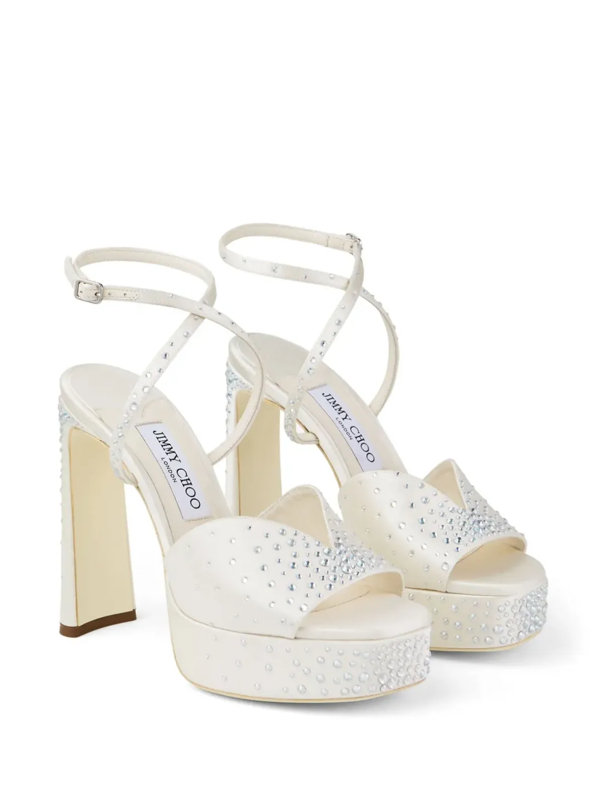 Jimmy Choo Karli サンダル 125mm ニュートラル系 - 画像2