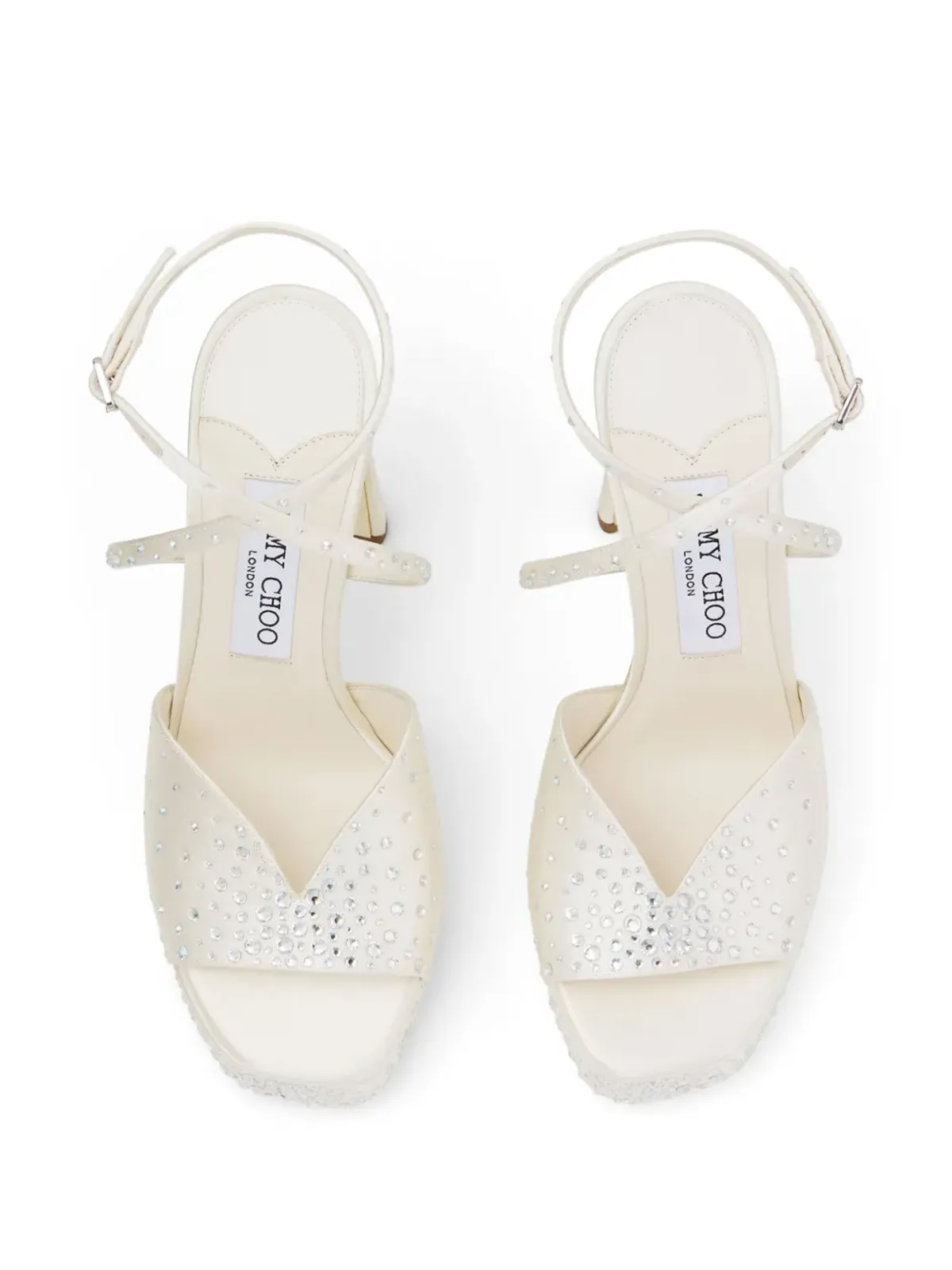 Jimmy Choo Karli サンダル 125mm ニュートラル系 - 画像4