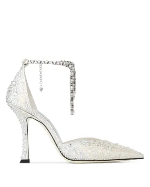 Jimmy Choo サエダ パンプス 100mm - ベージュ - サムネイル1