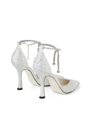 Jimmy Choo サエダ パンプス 100mm - ベージュ - サムネイル3