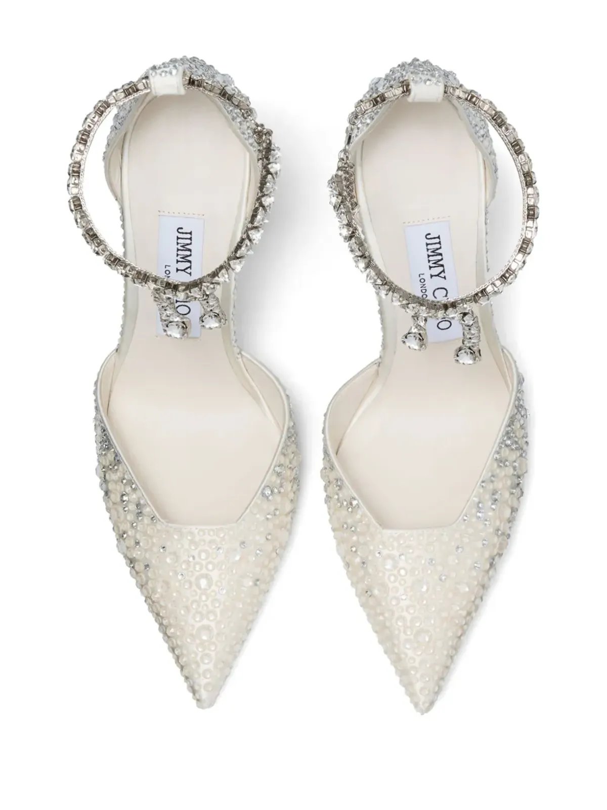 Jimmy Choo サエダ パンプス 100mm - ベージュ - 画像4