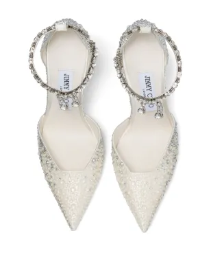Jimmy Choo サエダ パンプス 100mm - ベージュ - サムネイル4