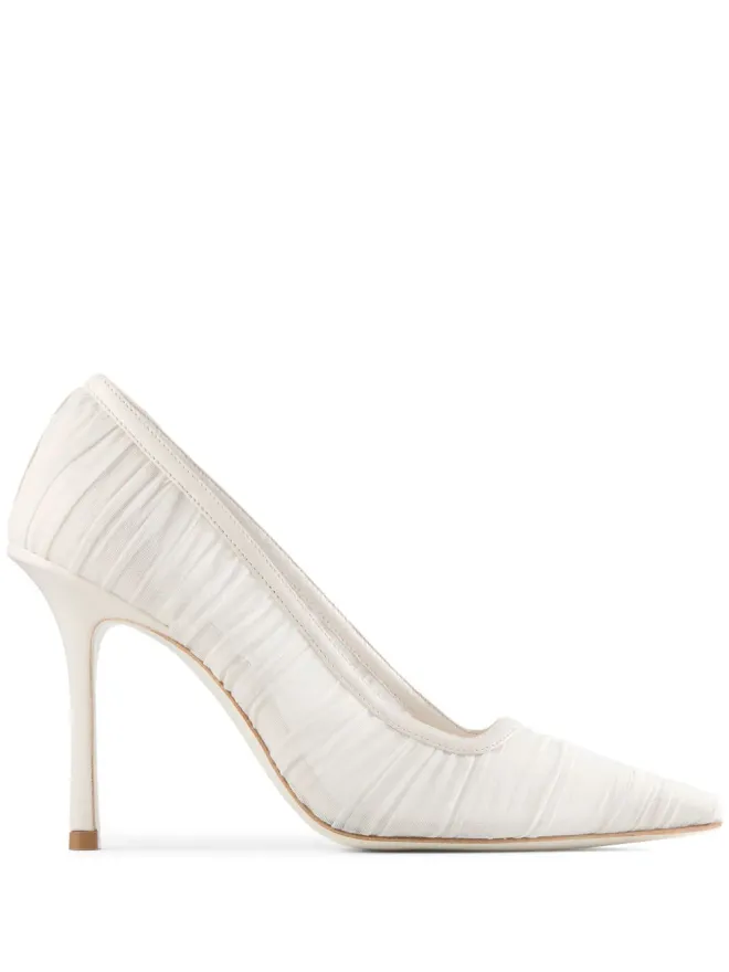 Jimmy Choo Jimmy Choo 10mm Lotta パンプス - ホワイトの商品画像