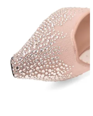 Jimmy Choo クリスタル装飾ミュール ピンク - サムネイル5