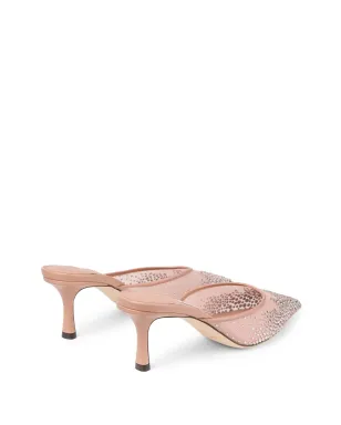 Jimmy Choo クリスタル装飾ミュール ピンク - サムネイル3