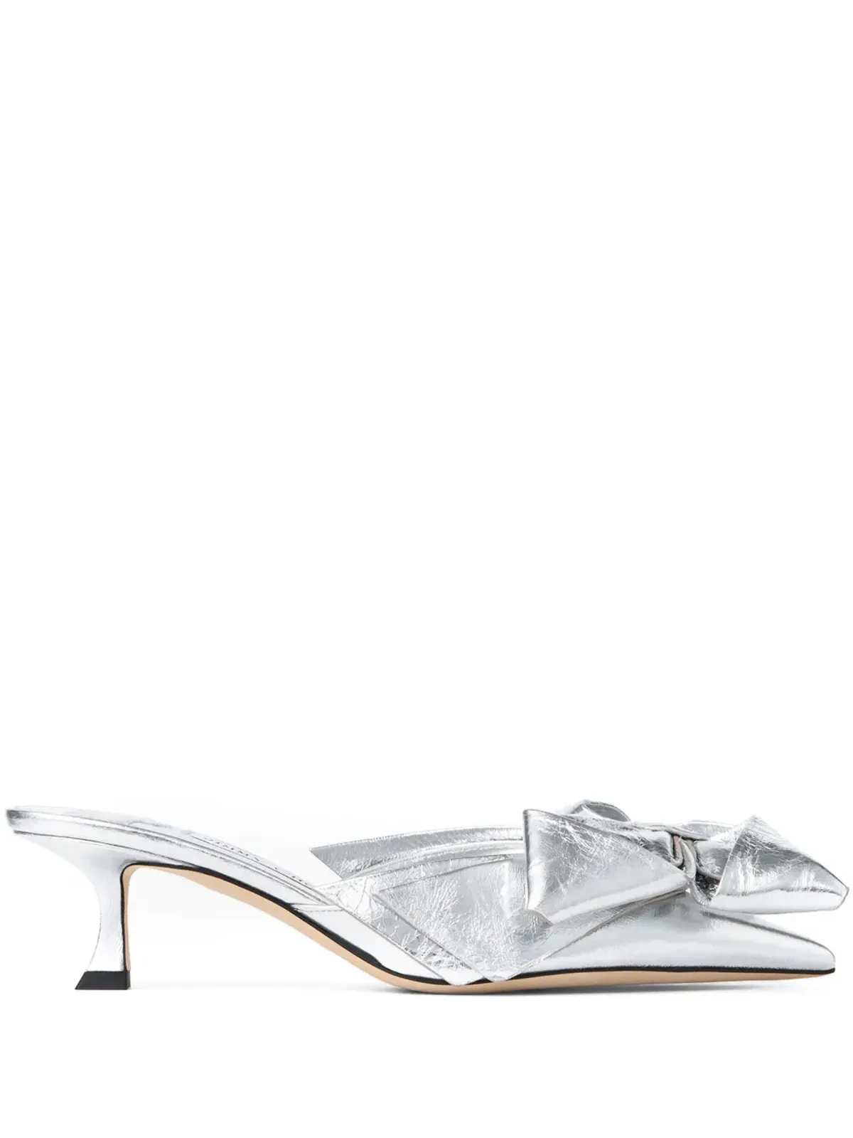 Jimmy Choo 50mm Staz ミュール - シルバー - 画像1