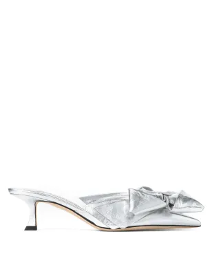 Jimmy Choo 50mm Staz ミュール - シルバー - サムネイル1