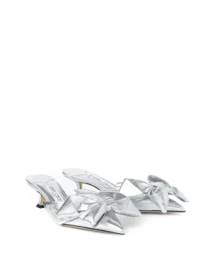 Jimmy Choo 50mm Staz ミュール - シルバー - サムネイル2