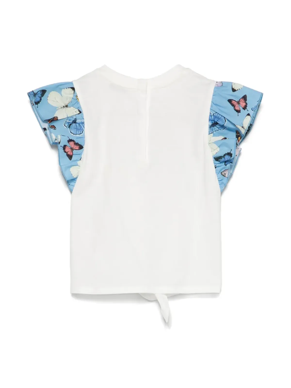 Dolce & Gabbana Kids 蝶柄プリントTシャツ - ホワイト - 画像2