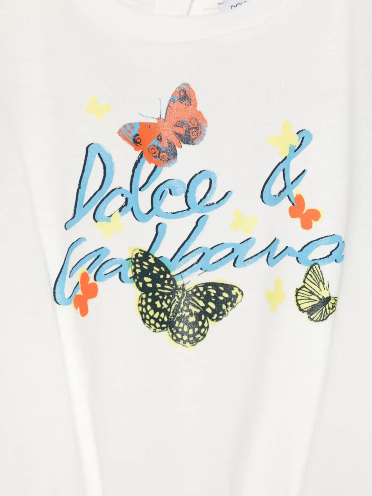 Dolce & Gabbana Kids 蝶柄プリントTシャツ - ホワイト - 画像3