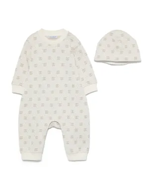 Dolce & Gabbana Kids インターシャ編みロンパース - サムネイル1