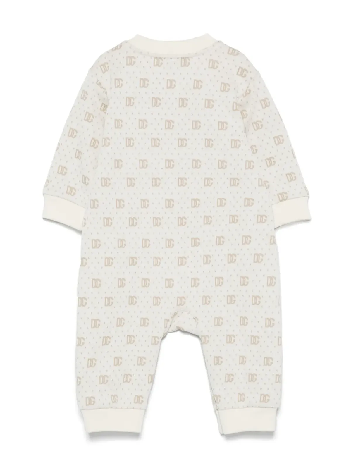 Dolce & Gabbana Kids インターシャ編みロンパース - 画像2