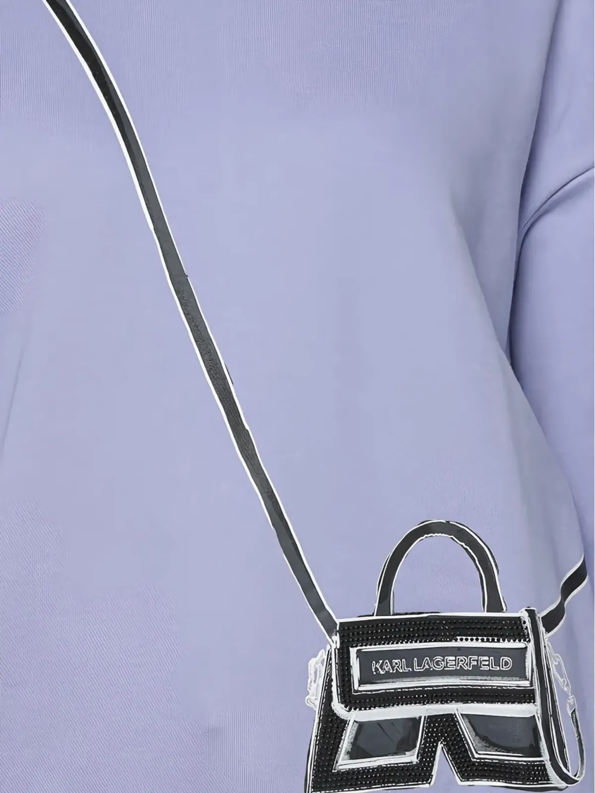 Karl Lagerfeld K Bag フード付きパーカー - パープル - 画像5
