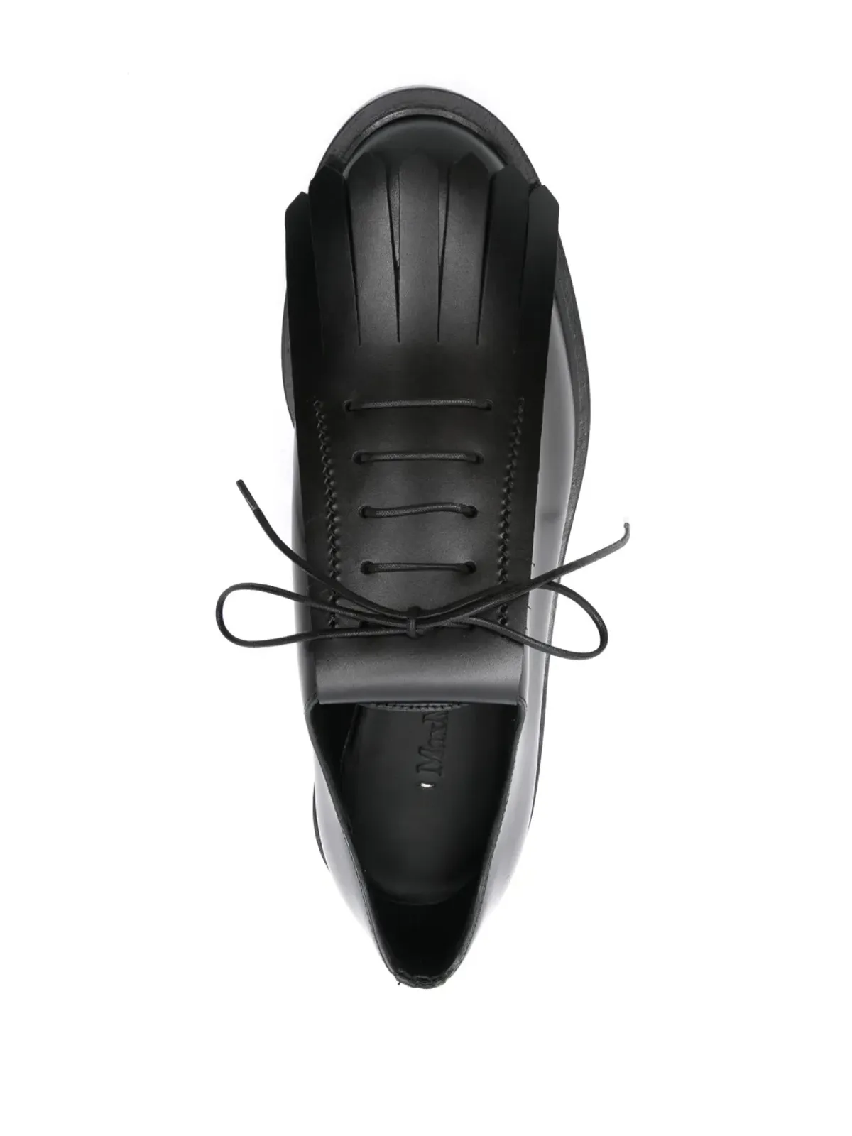 Max Mara レザー オックスフォードシューズ - ブラック - 画像4