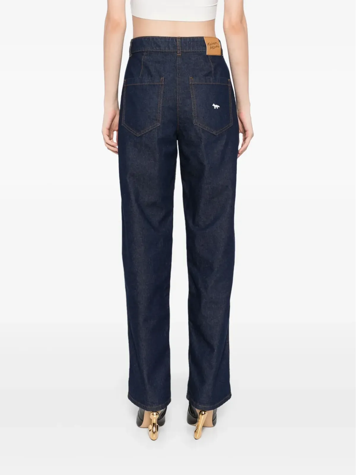 Maison Kitsuné ストレートレッグジーンズ - Blue - 画像4