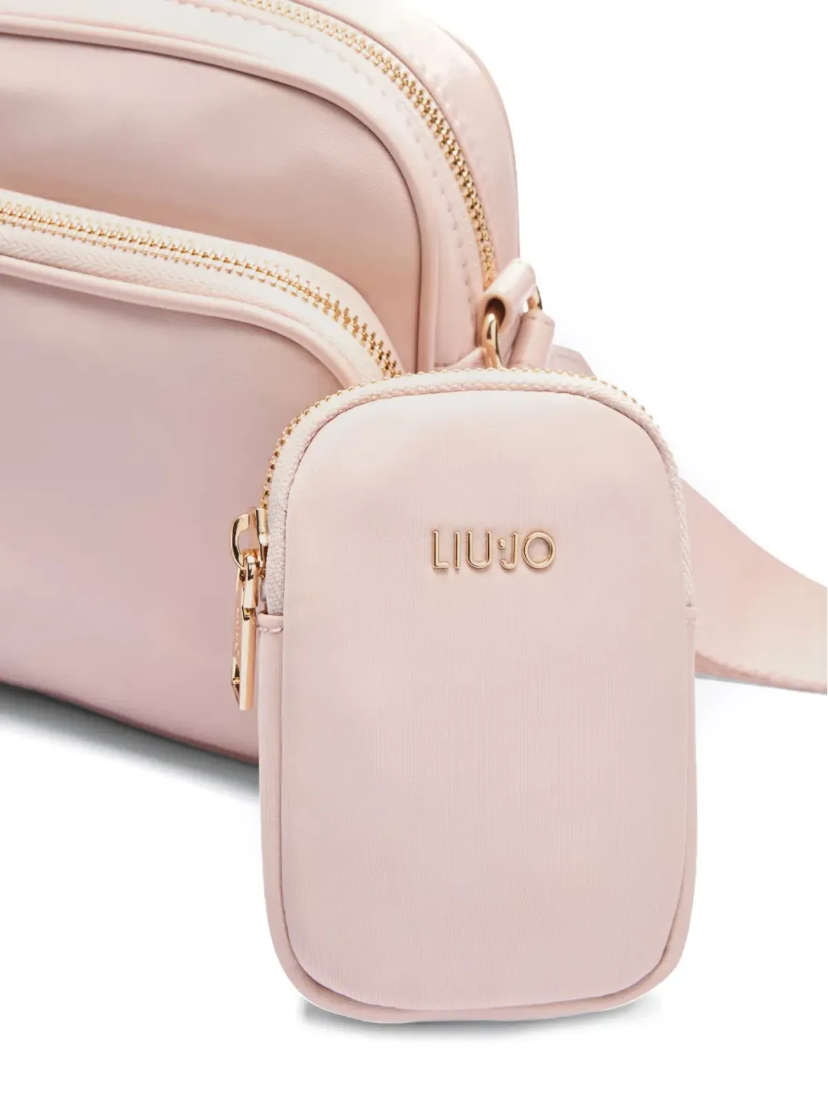 LIU JO ロゴディテール入りクロスボディバッグ ピンク - 画像4