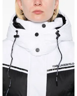 Karl Lagerfeld カラーブロック パディッドジャケット - ホワイト - サムネイル5