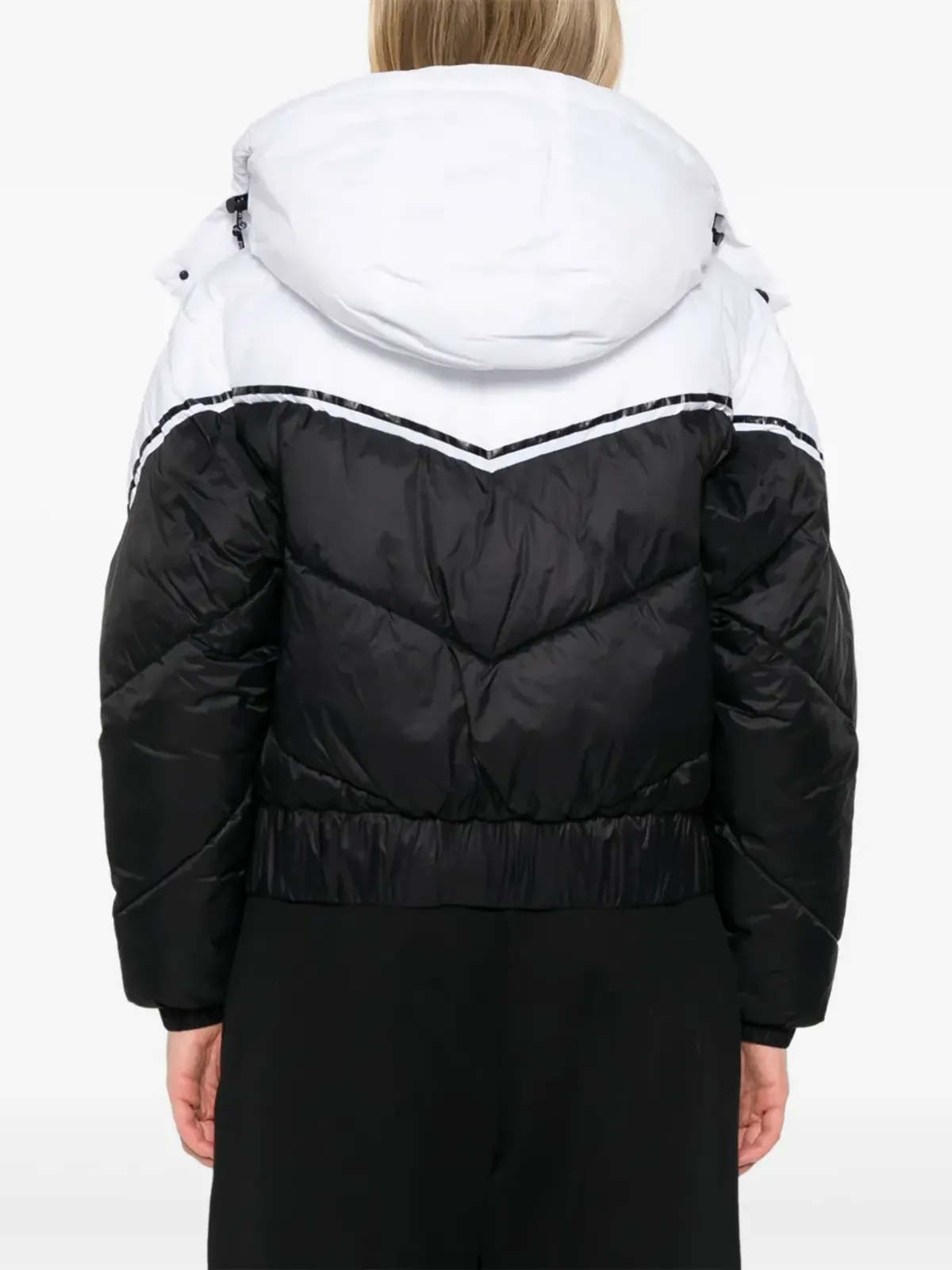 Karl Lagerfeld カラーブロック パディッドジャケット - ホワイト - 画像4