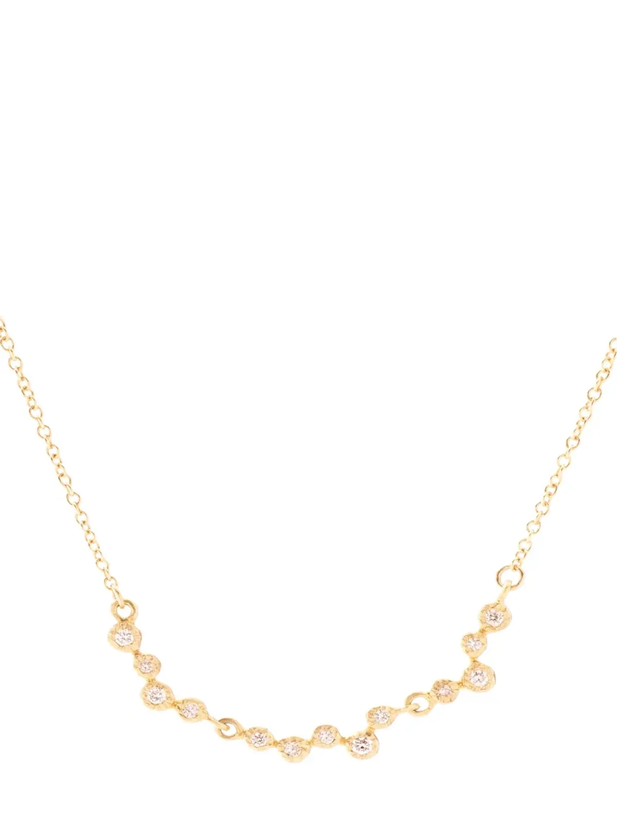 Yasuko Azuma 18kt イエローゴールド ダイヤモンド ネックレス - 画像2