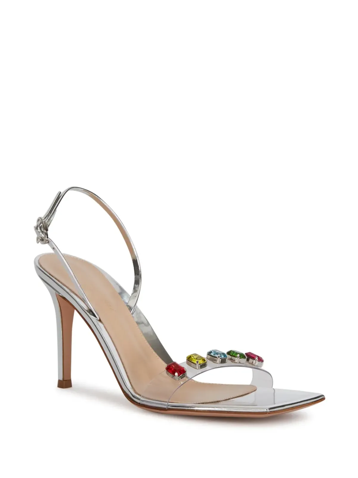 Gianvito Rossi 105mm クリスタル装飾サンダル - 画像2