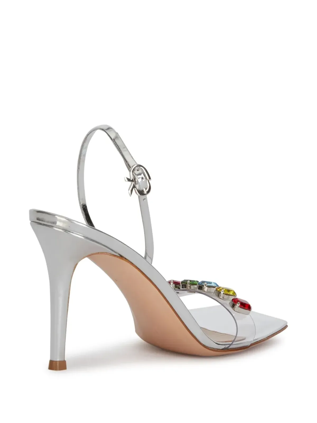 Gianvito Rossi 105mm クリスタル装飾サンダル - 画像3