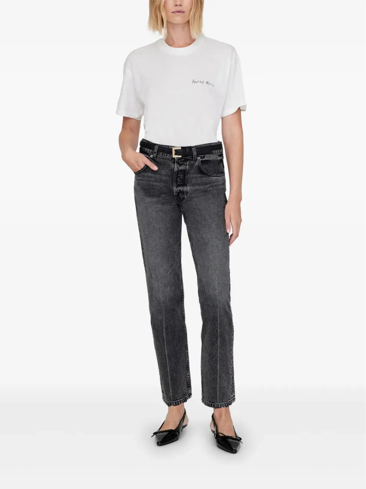 ANINE BING Walker Tシャツ - ニュートラルカラー - 画像2