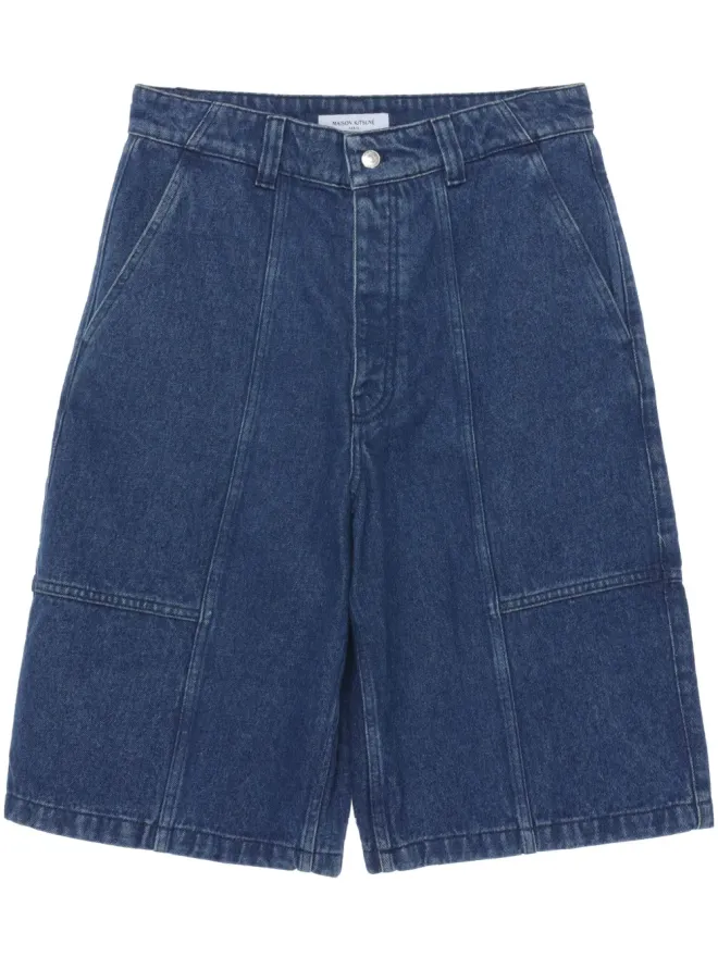 Maison Kitsuné Maison Kitsuné ワークウェア デニムショーツ ブルーの商品画像