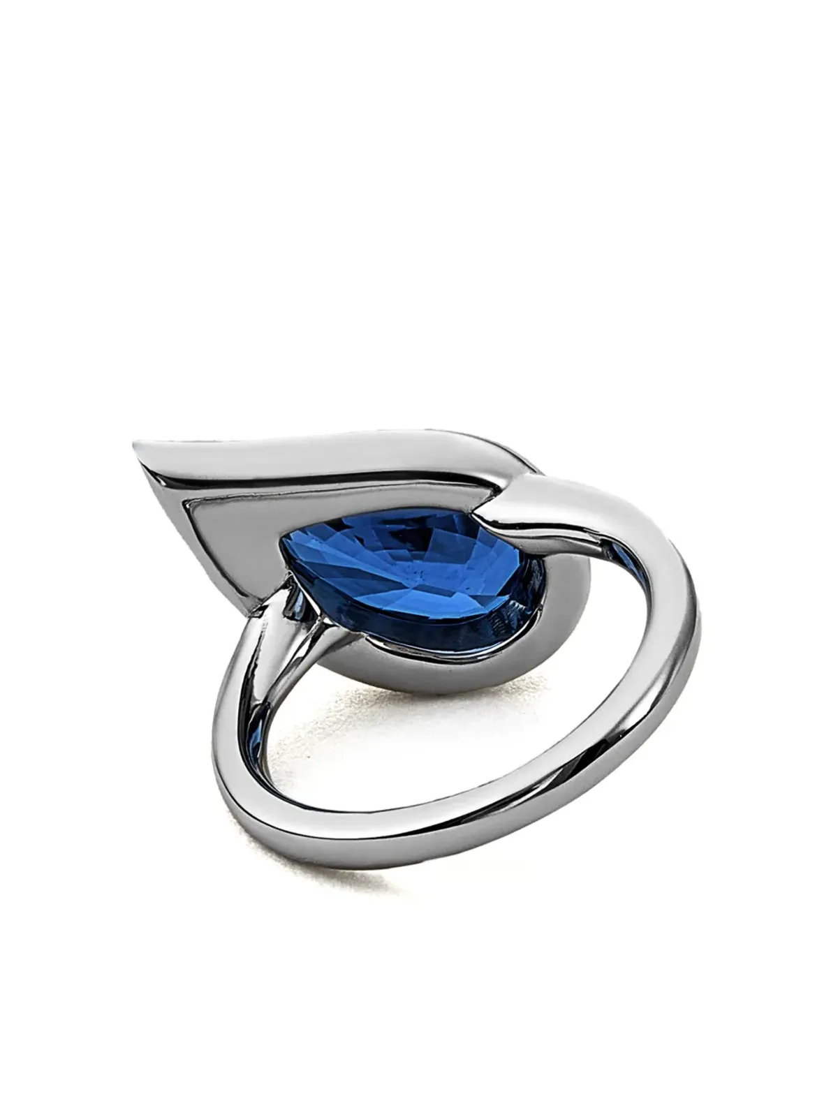 Jewels Aficionado 18Kホワイトゴールド ミカサファイア ピンキーリング - 画像2