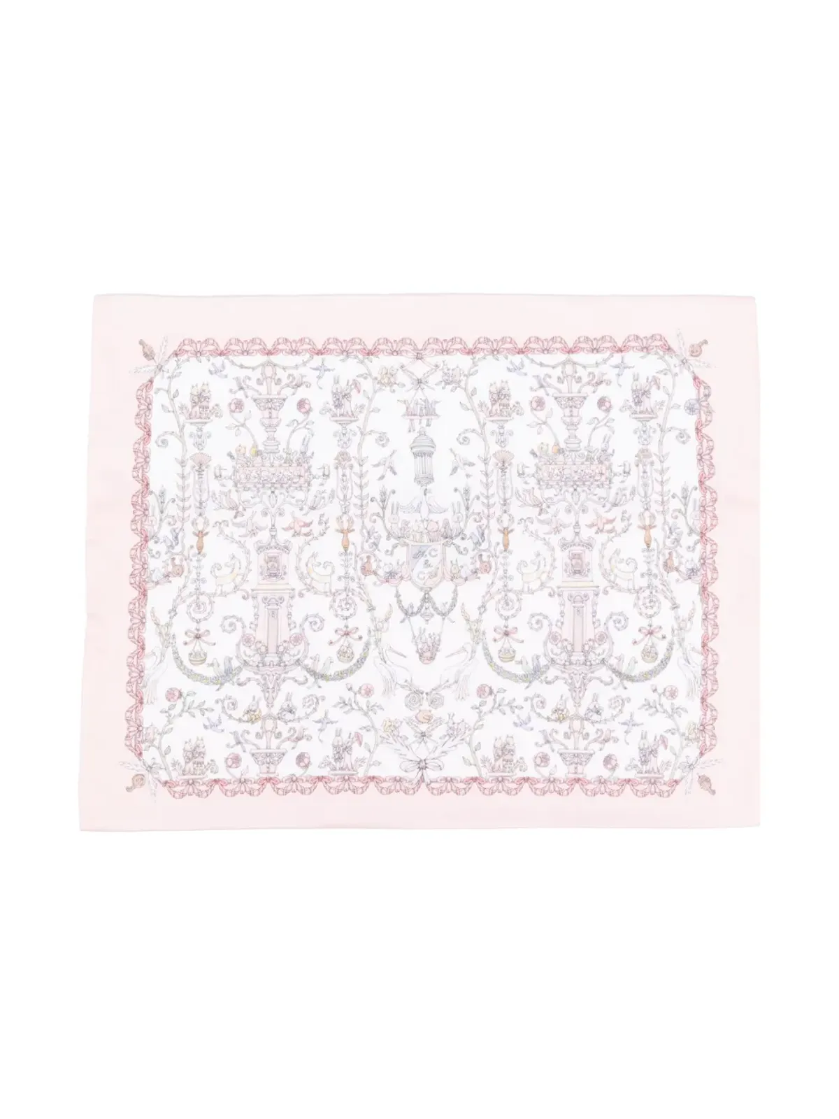 Atelier Choux Toile de Jouy 枕カバー ピンク - 画像1