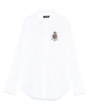 Lauren Ralph Lauren beaded-crest shirt - White - サムネイル1