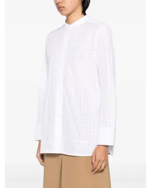 Maison Kitsuné グリッド柄シャツ - ホワイト - サムネイル3