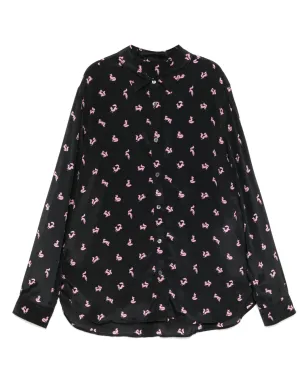 Maison Kitsuné クラシック フルイド シャツ ブラック - サムネイル1