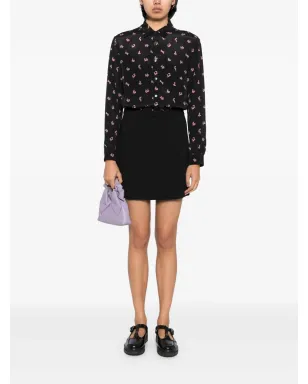 Maison Kitsuné クラシック フルイド シャツ ブラック - サムネイル2
