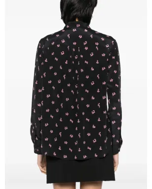 Maison Kitsuné クラシック フルイド シャツ ブラック - サムネイル4
