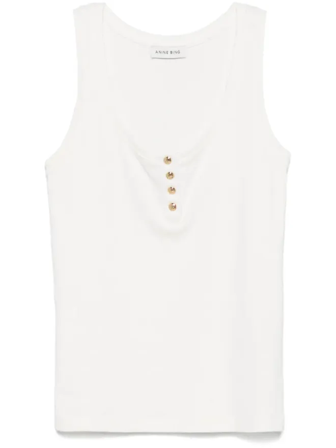 ANINE BING ANINE BING Alessia タンクトップ - ホワイトの商品画像