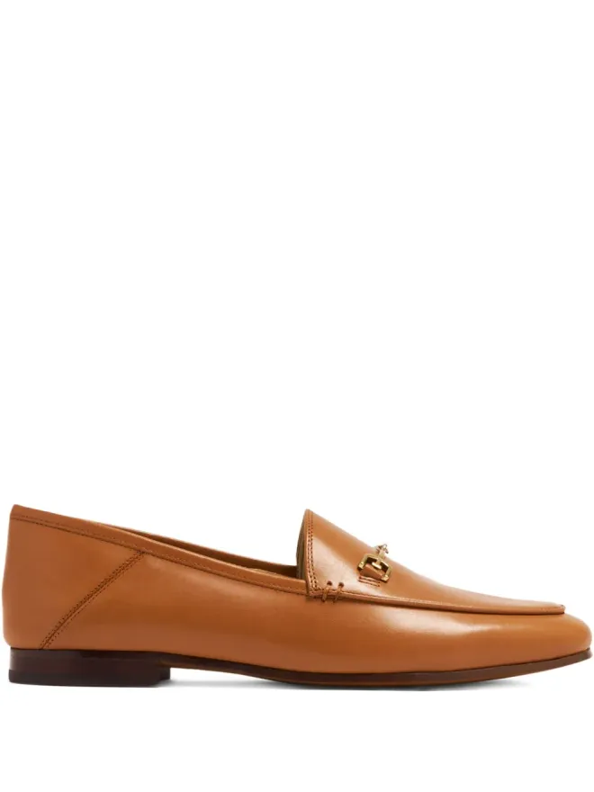 Sam Edelman Sam Edelman ロレイン ホースビット メタリック レザー ローファー（ブラウン）の商品画像