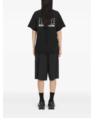 MM6 Maison Margiela X Salomon ロゴプリント Tシャツ ブラック - サムネイル4