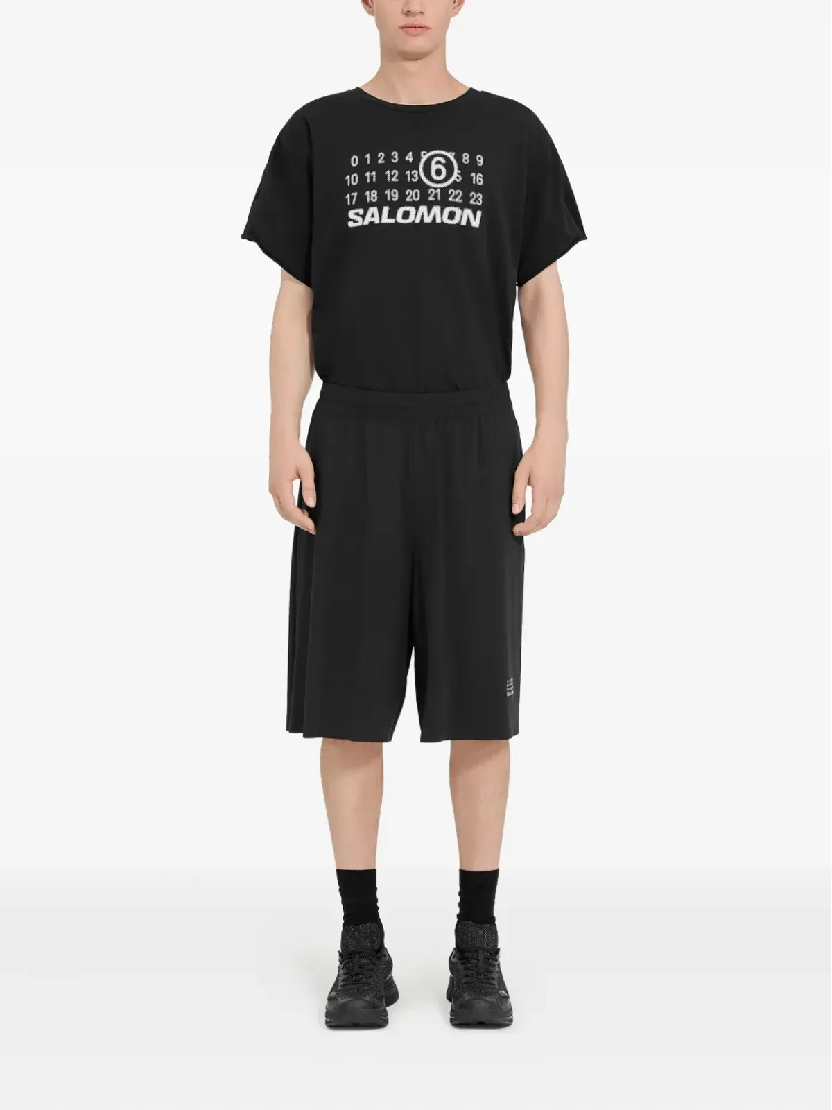 MM6 Maison Margiela X Salomon ナンバーズプリントショーツ - 画像2