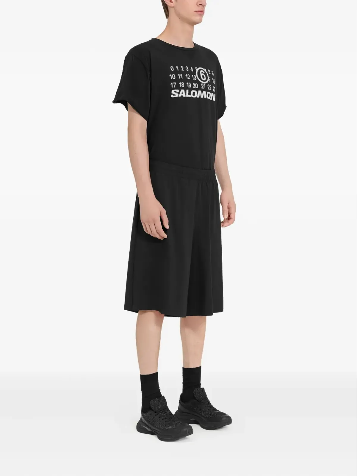 MM6 Maison Margiela X Salomon ナンバーズプリントショーツ - 画像3