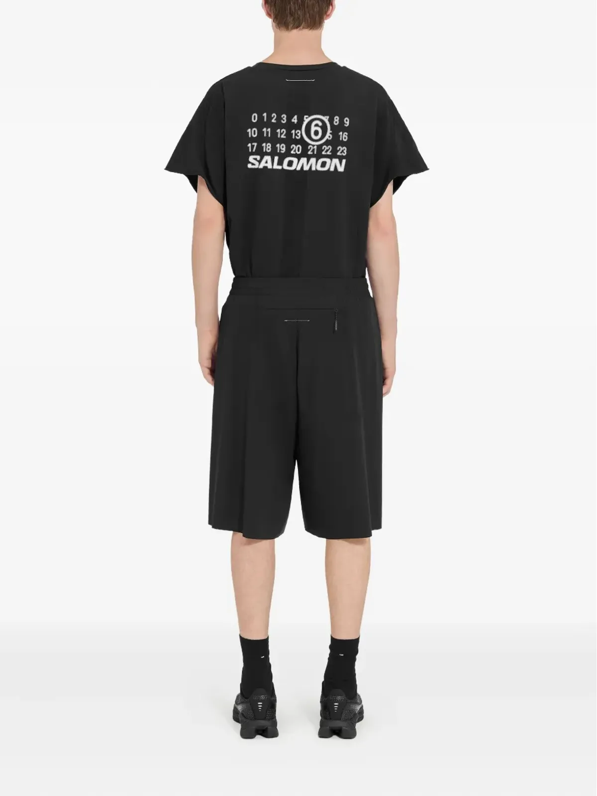 MM6 Maison Margiela X Salomon ナンバーズプリントショーツ - 画像4
