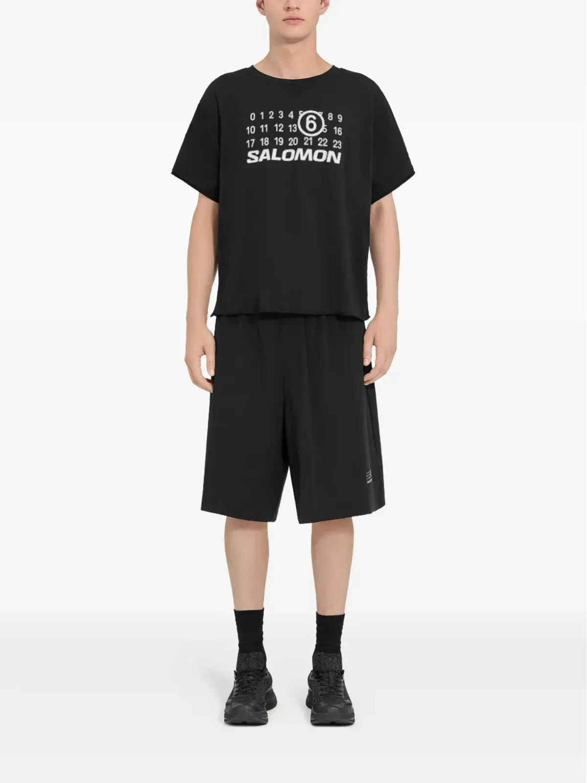MM6 Maison Margiela X Salomon ロゴプリントTシャツ - 画像2