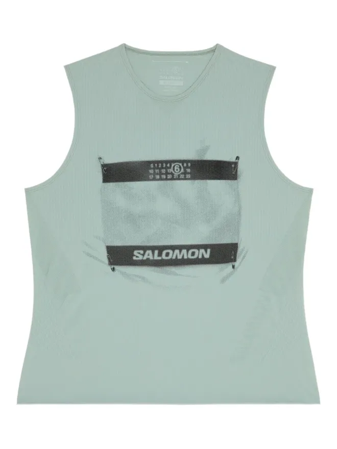 MM6 Maison Margiela X Salomon MM6 Maison Margiela X Salomon ロゴプリント タンクトップの商品画像