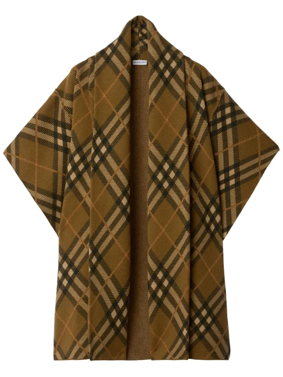 Burberry チェック柄ケープ - 画像1