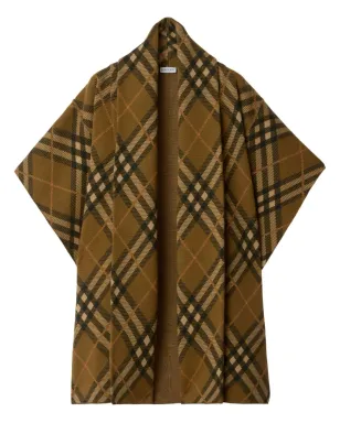 Burberry チェック柄ケープ - サムネイル1