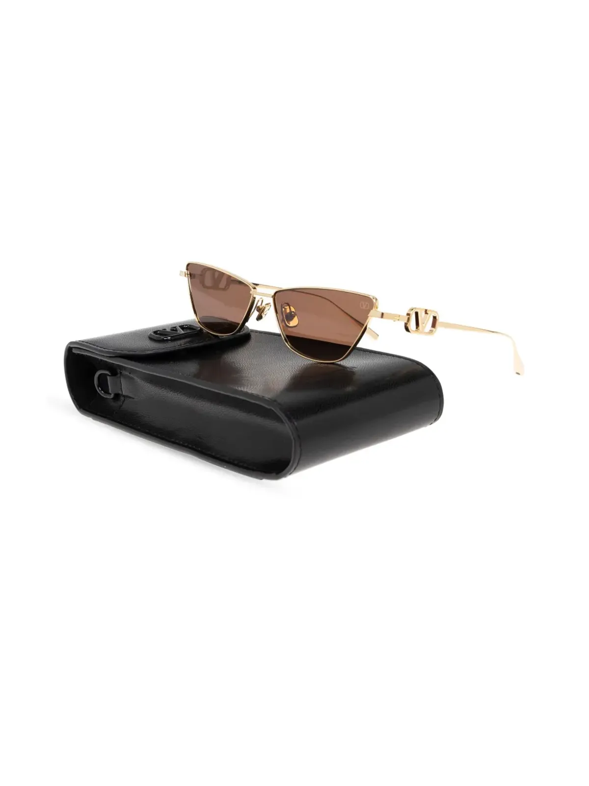 VALENTINO GARAVANI EYEWEAR VLogo Sign キャットアイサングラス - 画像3